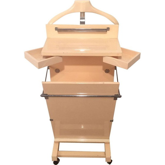 Image 1 of Table de nuit vintage en bois laqué, 1970