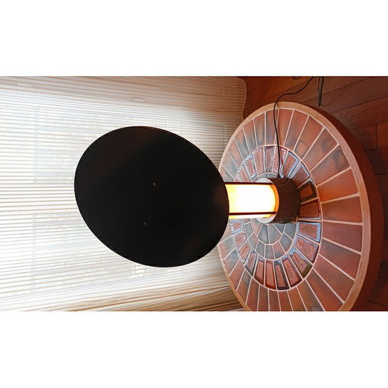 Image 1 of Lampe de bureau vintage noir et blanc, 1970