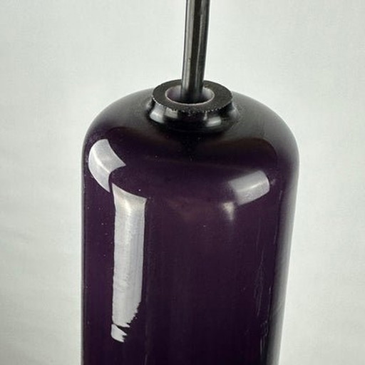 Lampe suspendue en verre opalin violet Kreta For Holmegaard By Jacob Bang