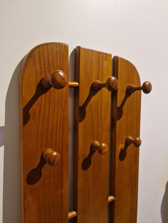 Image 1 of Porte-manteau vintage en pin