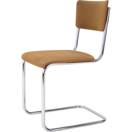 Chaise vintage en tube chromé par Kovonax, Tchécoslovaquie 1970