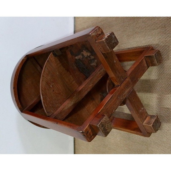 Image 1 of Guéridon vintage Art Déco en teck massif, 1930