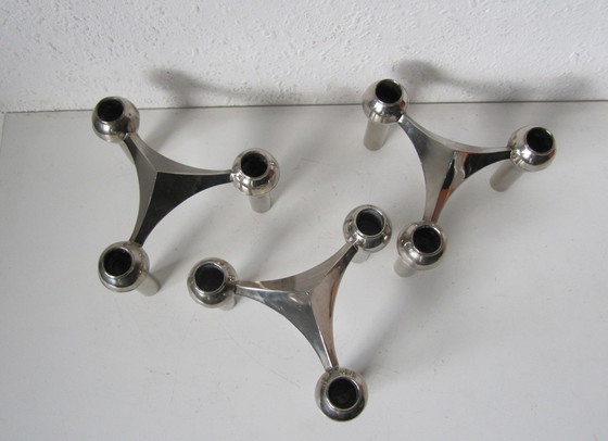 Image 1 of 3X Chandelier S22 Nagel Werner Stoff