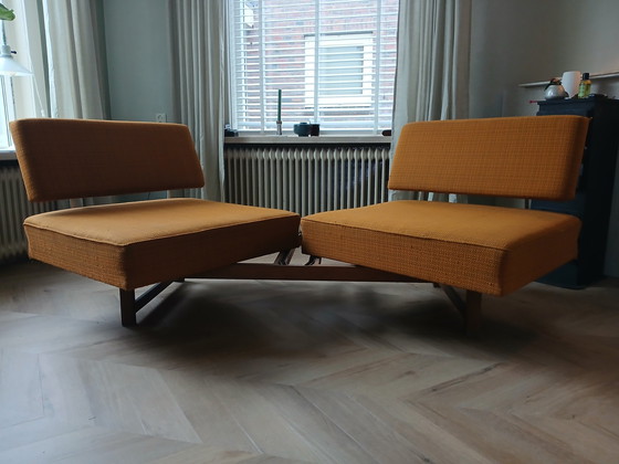 Image 1 of Lit de jour de Walter Knoll avec tapisserie d'origine