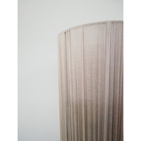 Image 1 of Lampadaire vintage italien en tissu et bois, années 1960