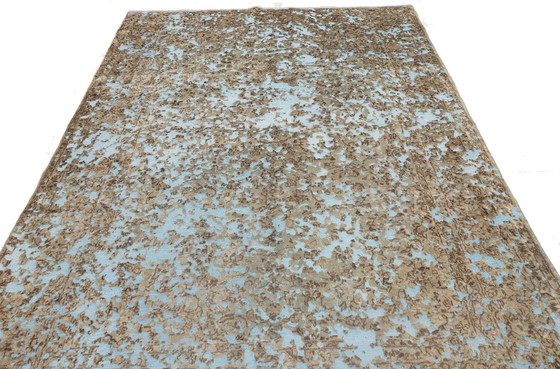 Image 1 of 1X Vintage-Blue Lagoon - 293X187 Cm - Handgeknüpft - Nr. 13731