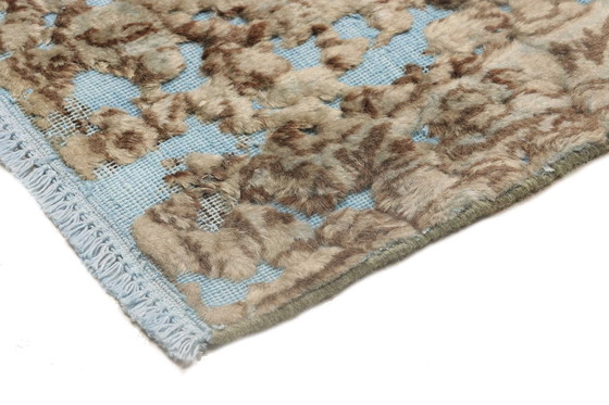 Image 1 of 1X Vintage-Blue Lagoon - 293X187 Cm - Handgeknüpft - Nr. 13731