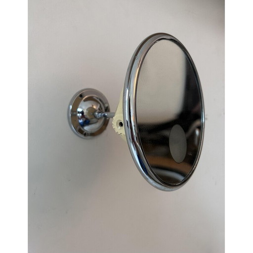 Miroir réglable vintage en métal chromé, France 1970
