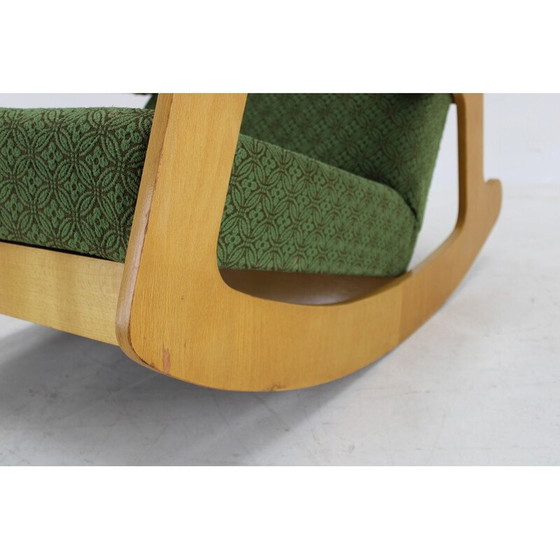 Image 1 of Fauteuil à bascule vintage brutaliste, Tchécoslovaquie 1970