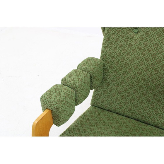 Image 1 of Fauteuil à bascule vintage brutaliste, Tchécoslovaquie 1970