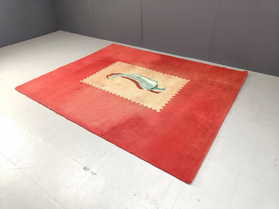 Image 1 of Grand tapis noué à la main, 1990S