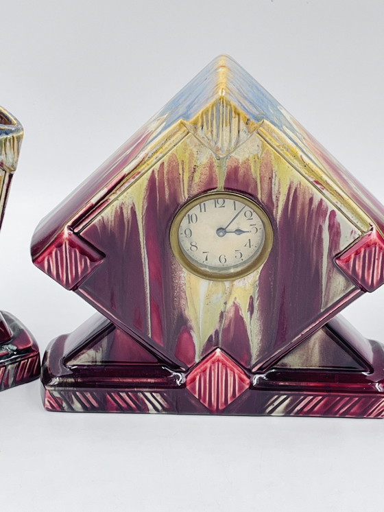 Image 1 of Ensemble De Cheminée Art Déco De Thulin