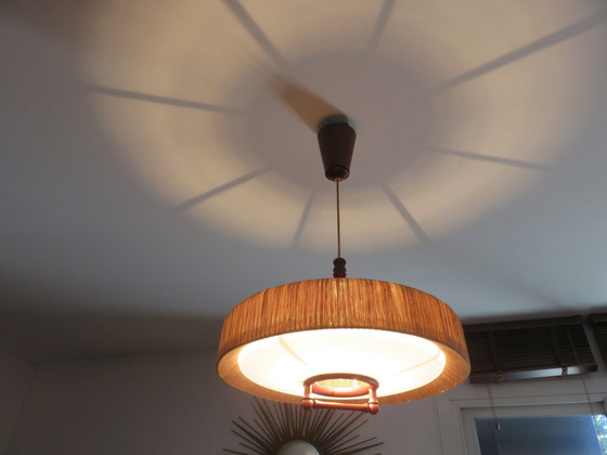 Image 1 of Suspension Temde En Sisal Et Teck