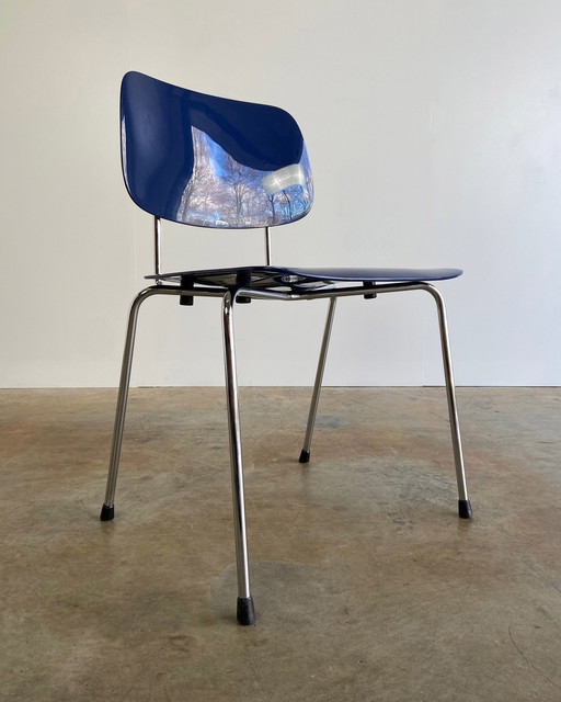 4X Ahrend Fks Revolt Chair Blue By Friso Kramer