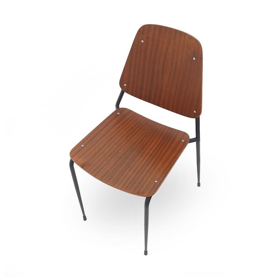 Image 1 of Chaise avec assise et dossier en contreplaqué incurvé, 1960S