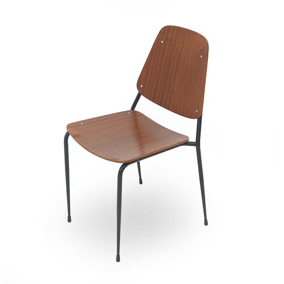 Image 1 of Chaise avec assise et dossier en contreplaqué incurvé, 1960S