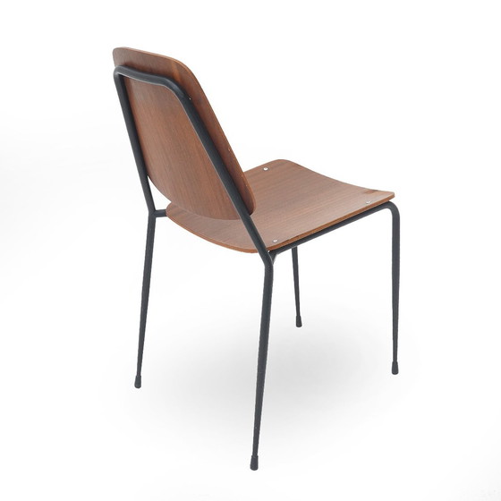 Image 1 of Chaise avec assise et dossier en contreplaqué incurvé, 1960S