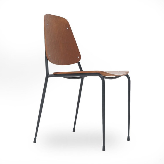 Image 1 of Chaise avec assise et dossier en contreplaqué incurvé, 1960S