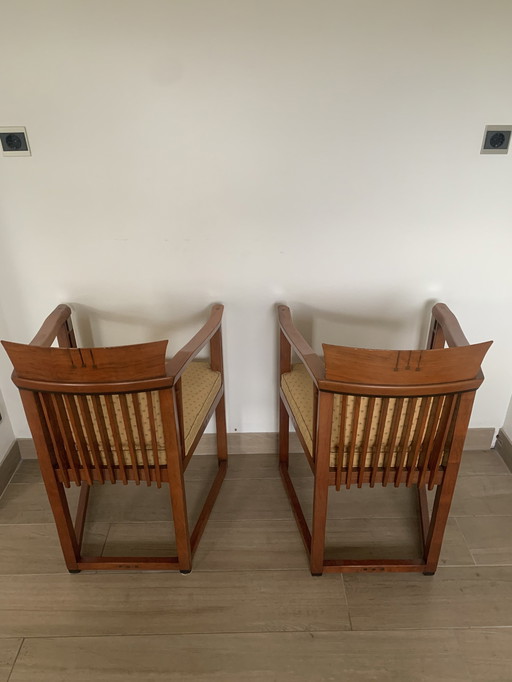 2 Pièces Schuitema Art Deco Chaises de salle à manger avec accoudoirs