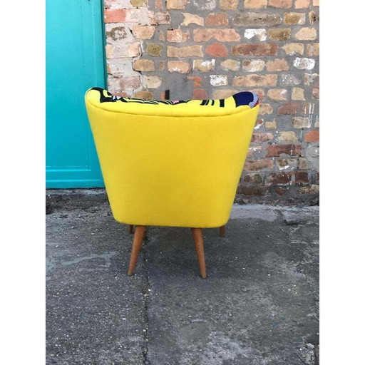 Chaise à cocktail vintage avec photo de Marilyn Monroe 1950