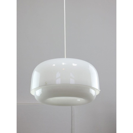 Image 1 of Lampe suspendue vintage en laiton par Luigi Massoni pour Guzzini, Italie 1970