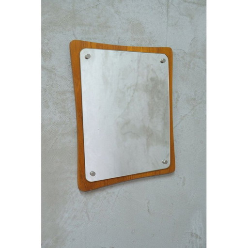 Miroir vintage en teck, Suède 1960