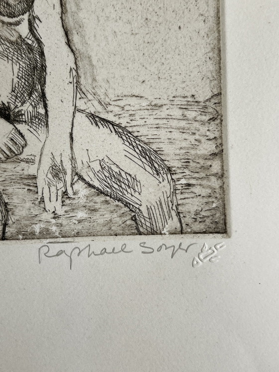 Image 1 of Raphael Soyer, Russie, New York, Gravure signée et numérotée, Nu féminin de 1984