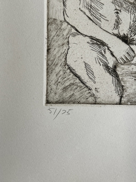 Image 1 of Raphael Soyer, Russie, New York, Gravure signée et numérotée, Nu féminin de 1984