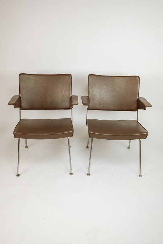 Image 1 of 2X Fauteuils Gispen 1445 par Andre Cordemeyer, 1963