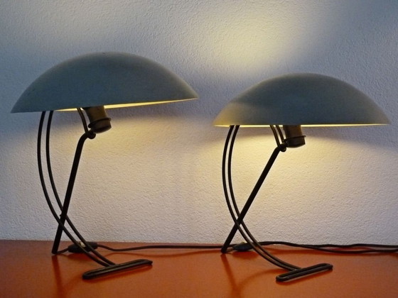 Image 1 of 2X Philips Louis Kalff Nb100 Lampe de bureau vintage