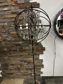  Timothy Oulton - Lampadaire Gyro en cristal - Rouille antique