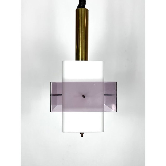 Image 1 of Lampe suspendue du milieu du siècle par Stilux Milano, Italie, années 1960