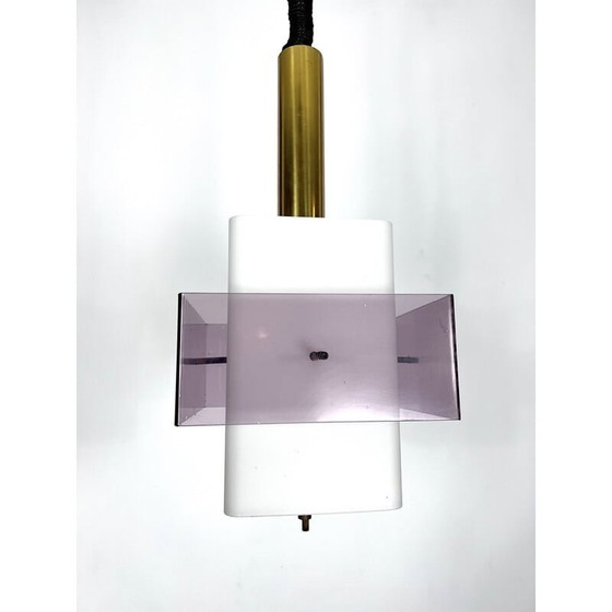 Image 1 of Lampe suspendue du milieu du siècle par Stilux Milano, Italie, années 1960