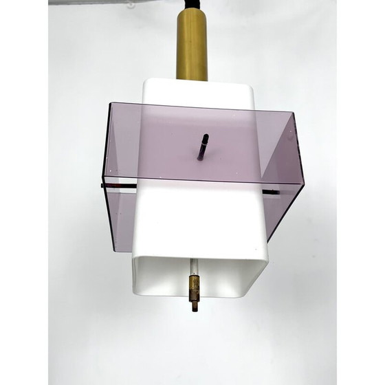 Image 1 of Lampe suspendue du milieu du siècle par Stilux Milano, Italie, années 1960