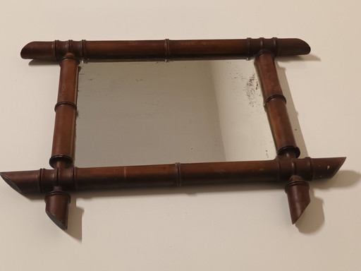 Miroir avec cadre en bois