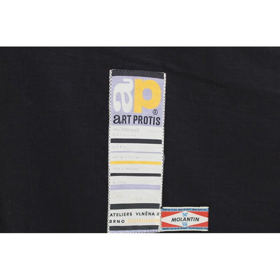 Image 1 of Tapisserie vintage en laine d'Art Protis, Tchécoslovaquie 1974