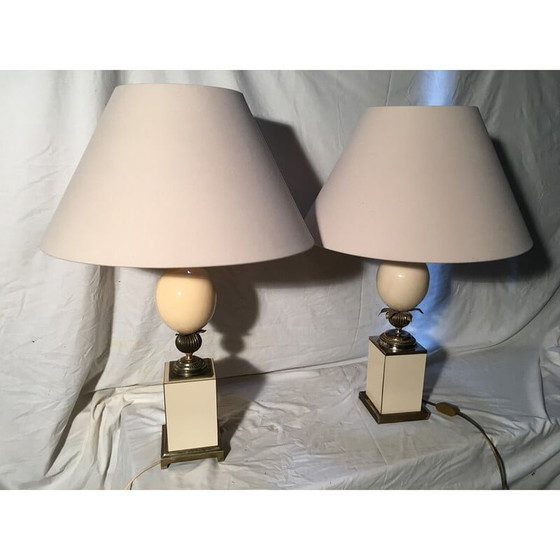 Image 1 of Paire de lampes à œuf vintage