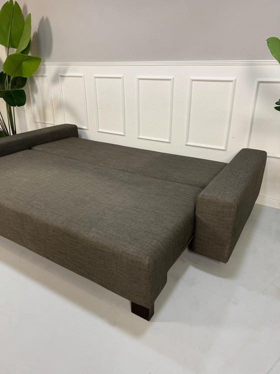 Image 1 of Signet Canapé design Tissu Gris Marron Fonction sommeil