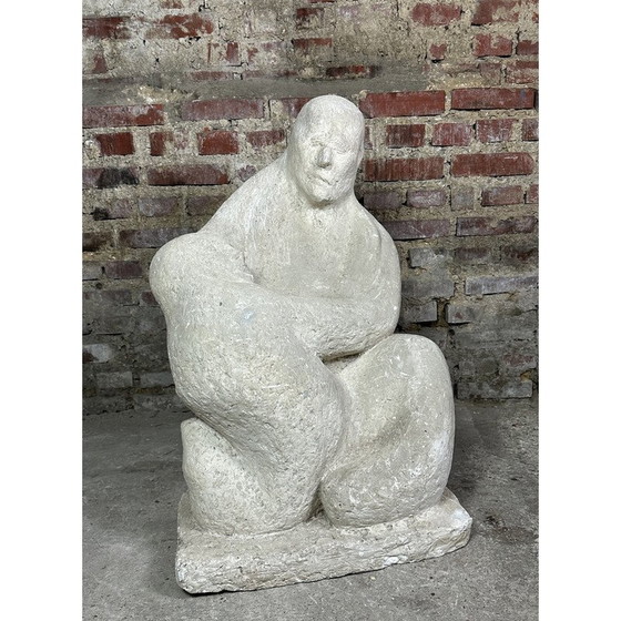 Image 1 of Sculpture en plâtre vintage de Dragoljub Milosevic, 1970