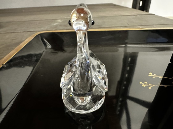 Image 1 of Figurine De Cygne En Cristal Taillé L 5 Cm / H 6 Cm