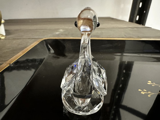 Image 1 of Figurine De Cygne En Cristal Taillé L 5 Cm / H 6 Cm