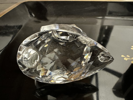 Image 1 of Figurine De Cygne En Cristal Taillé L 5 Cm / H 6 Cm