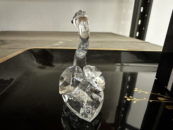 Image 1 of Figurine De Cygne En Cristal Taillé L 5 Cm / H 6 Cm