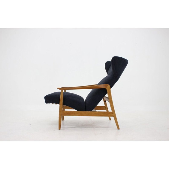 Image 1 of Fauteuil de repos vintage en chêne, Tchécoslovaquie 1960