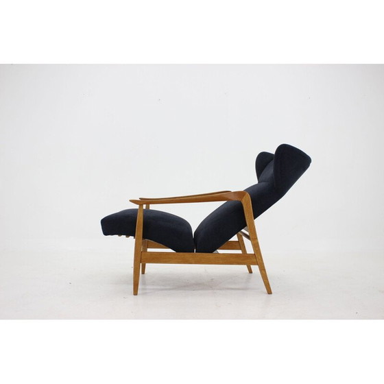 Image 1 of Fauteuil de repos vintage en chêne, Tchécoslovaquie 1960