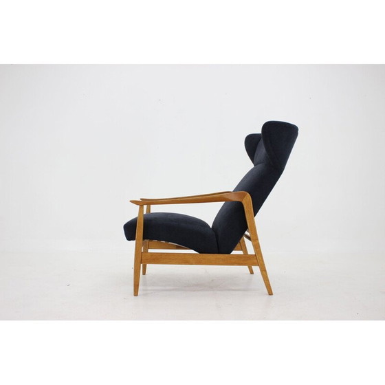 Image 1 of Fauteuil de repos vintage en chêne, Tchécoslovaquie 1960