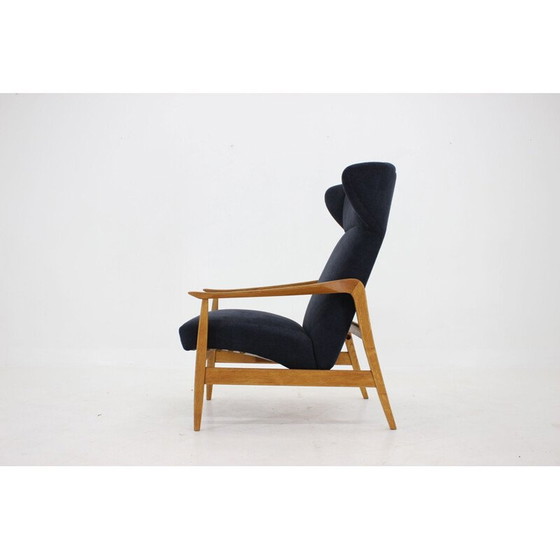 Image 1 of Fauteuil de repos vintage en chêne, Tchécoslovaquie 1960