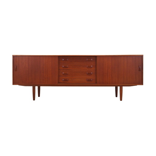 Buffet en teck, design danois, années 1960, fabricant : Clausen & Son