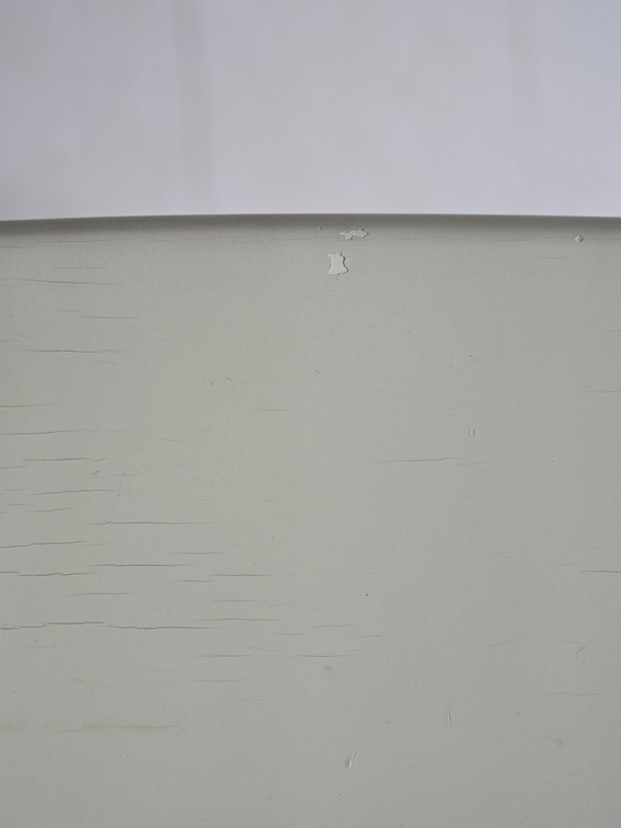 Image 1 of 1960S Vintage Wooden Vanity With Adjustable Mirror, White Painted Dressing Table