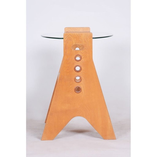 Table basse vintage avec porte-revues par Úluv, 1950